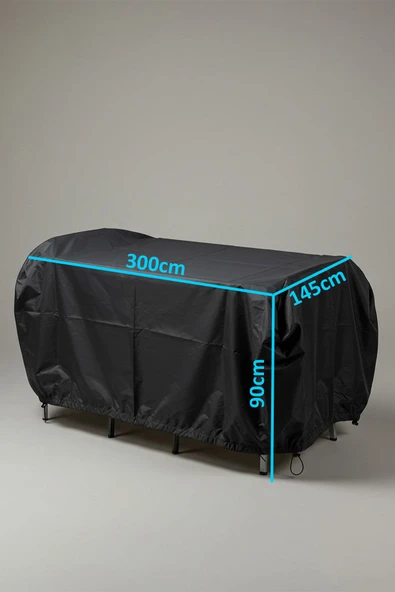 size ne lazım Paraşüt Kumaş Su Güneş Geçirmez Kolay Kullanım Hafif Bahçe Mobilya Koruma Kılıfı 145cmx300cmx90cm ürün görseli