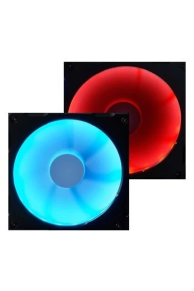 Halos Lux Rgb Led Işıklı Gaming Oyuncu Bilgisayar Fan Çerçevesi,140mm - Siyah (2 ADET)