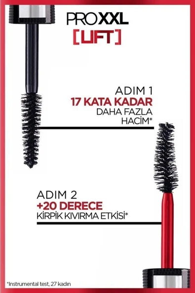 L'Oreal Paris Pro Xxl Lift Çift Taraflı Maskara - Kirpik Lifting Etkisi - 5