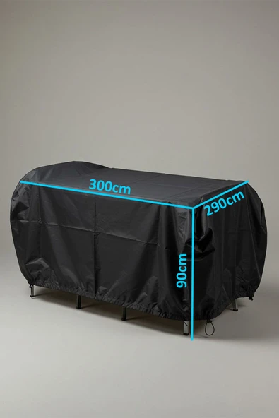size ne lazım Paraşüt Kumaş Su Güneş Geçirmez Kolay Kullanım Hafif Bahçe Mobilya Koruma Kılıfı 290cmx300cmx90cm ürün görseli
