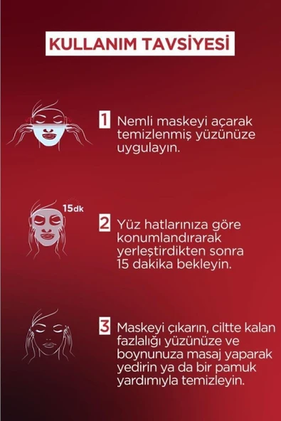 L'Oreal Paris Revitalift Lazer X3 Yaşlanma Karşıtı Maske 3lü Set - 8