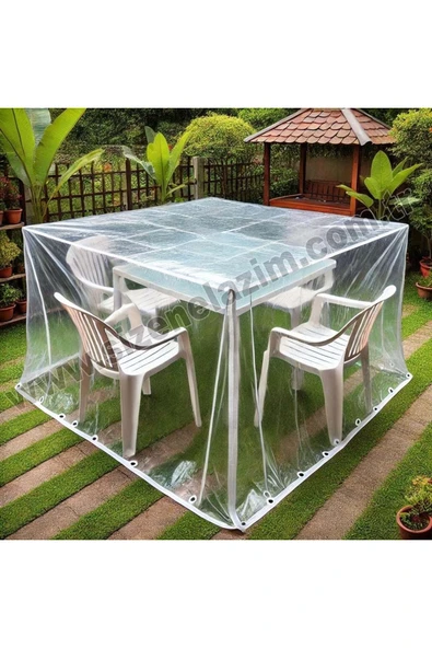 size ne lazım Şeffaf Su Geçirmez Bahçe Mobilyası Koruma Örtüsü  (2m x 2m x 1.5m) ürün görseli