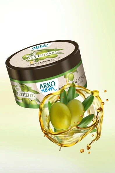 ARKO Nem, Değerli Yağlar Serisi, Zeytinyağlı Nemlendirici Krem - 250 ml x 4 Adet - 3