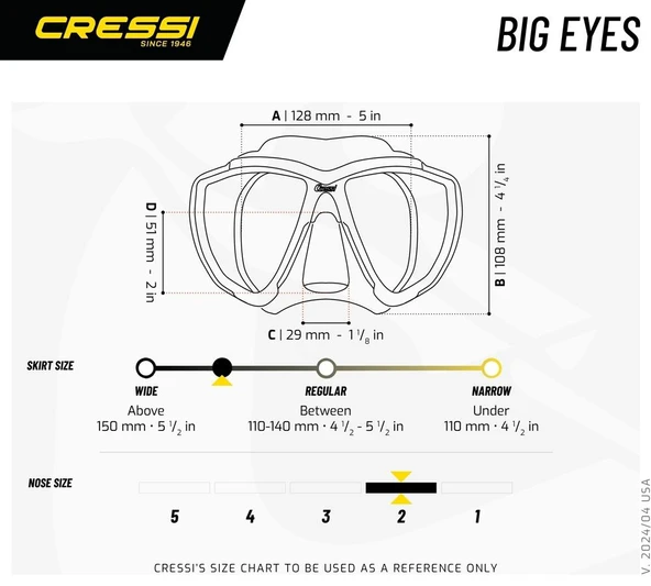 Cressi Big Eyes Dalış Maskesi - 2