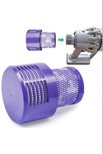 Dyson V10 Total Clean Serisi Uyumlu 4 Adet Yıkanabilir Filtre - 4
