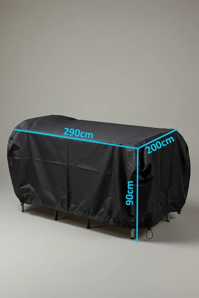 size ne lazım Paraşüt Kumaş Su Güneş Geçirmez Kolay Kullanım Hafif Bahçe Mobilya Koruma Kılıfı 250cmx290cmx90cm ürün görseli