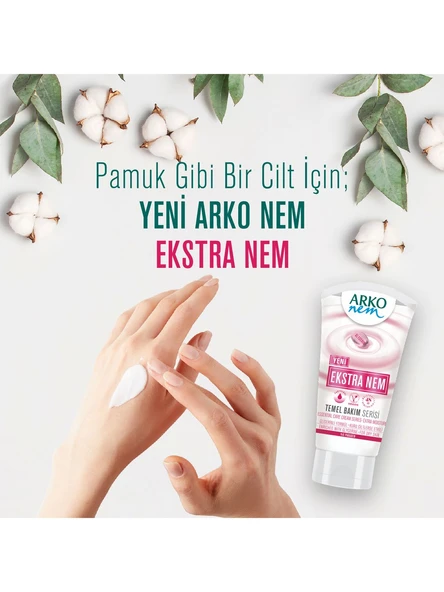 Arko Nem, Extra Nemlendirici, Değerli Yağlar, El ve Vücut Bakım Kremi - 250 ml x 2 Adet - Resim 5