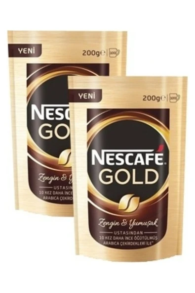 Nescafe Gold Hazır Kahve Ekonomik Paket 2 X 200 gr