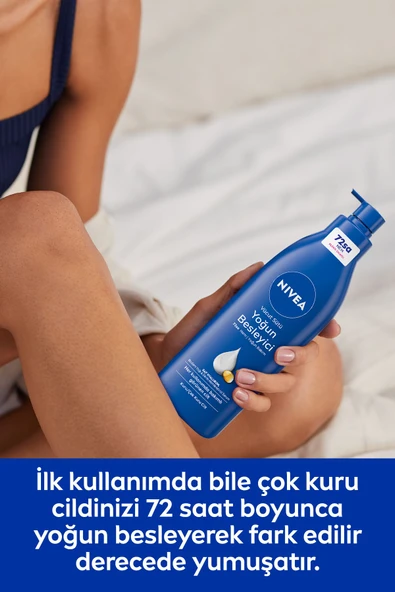NIVEA Besleyici Vücut Sütü 400ml, Kuru Ve Çok Kuru Ciltler, 72 Saat Nemlendirici, Badem Yağı - 4