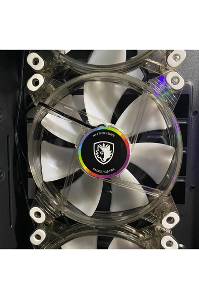 Rainbow Rgb Gaming Oyuncu Bilgisayar Kasa Fanı 120mm (3 ADET) - 3