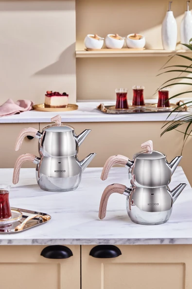 Karaca Verde İndüksiyon Tabanlı Çaydanlık Takımı Midi - Resim 2