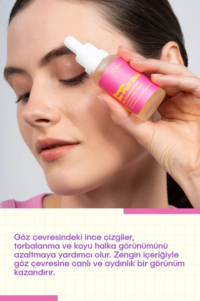 SHE VEC POWER DE-PUFF GIRLS - Göz Altı Torbalanma, Morluk ve Koyu Halka Karşıtı Kafein 5% Göz Çevresi Serumu - Resim 2
