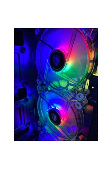 Rainbow Rgb Gaming Oyuncu Bilgisayar Kasa Fanı 120mm (3 ADET) - 2