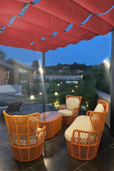 size ne lazım Oxford Kumaş Su Geçirmez Açılır Kapanır Teleskopik Portatif Gölgelik Tente Sistemi 2,5 mt x 8 mt ürün görseli