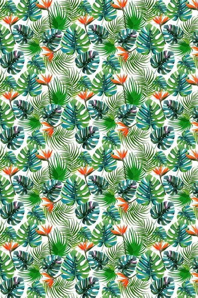 size ne lazım Yaprak Desen Üçgen Oxford Su İtici Kumaş Dekoratif Gölgelik - Resim 3