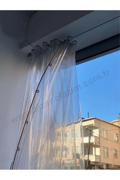 size ne lazım 1m x 5.5m Şeffaf Balkon, Teras Perdesi ve Bağlantı Ekipmanları - 3