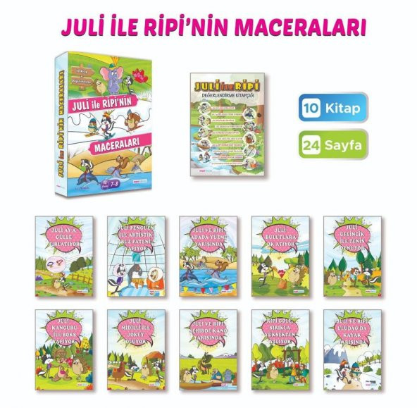 Mavi Deniz 2. Sınıf Juli İle Ripi Masal Seti 10+1 Kitap 2023