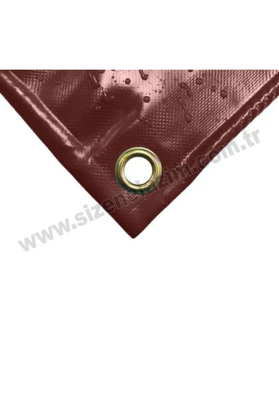 size ne lazım 80cm x 9m  Bordo PVC Su Geçirmez Balkon Demiri Korkuluk Çit Branda - 3