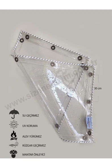 size ne lazım 1m x 20m Şeffaf Balkon, Teras Perdesi ve Bağlantı Ekipmanları - Resim 6