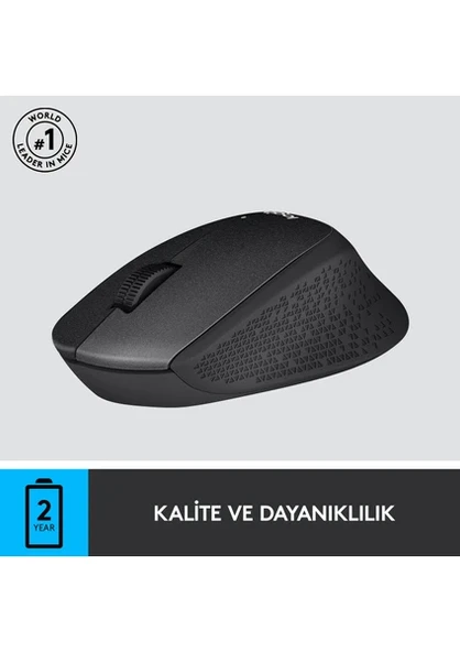 Logitech M330 Silent Plus 910-004909 Siyah Sessiz Optik Kablosuz Mouse - 5
