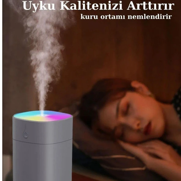 H2O Humidifier 400 Ml Taşınabilir Hava Nemlendirici Buhar Makinesi Ve Aroma Difüzörü - 4