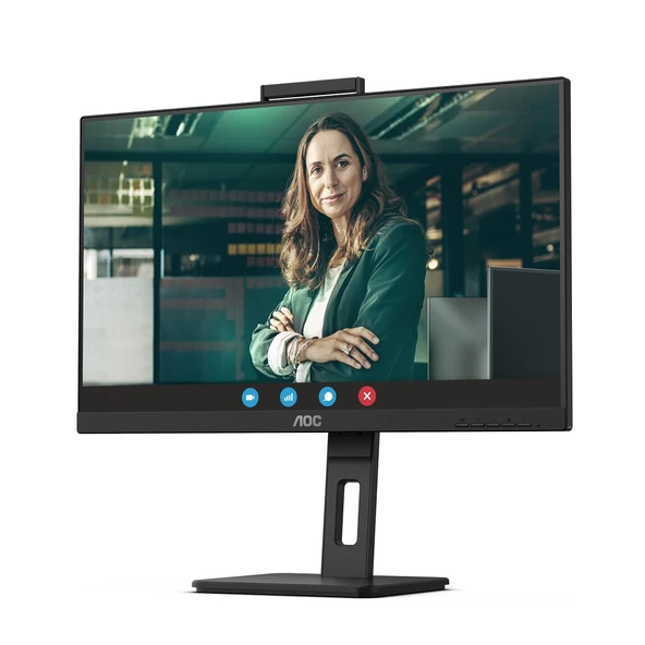 AOC 27" IPS Q27P3QW 4MS 75HZ HDMI-DP KURUMSAL PIVOT WEB KAMERALI MONİTÖR 2560X1440 - Resim 3