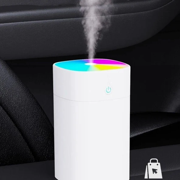 H2o Humidifier 400 ml Ulrasonik Hava - Oda- Araç Nemlendirici Buhar Makinesi Aroma Difüzörü