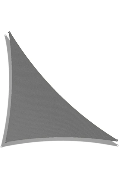 size ne lazım Sizenelazım Üçgen Gölgelik Antrasit Gri Waterproof Su Itici Kumaş 3x3x4.25mt - Resim 3