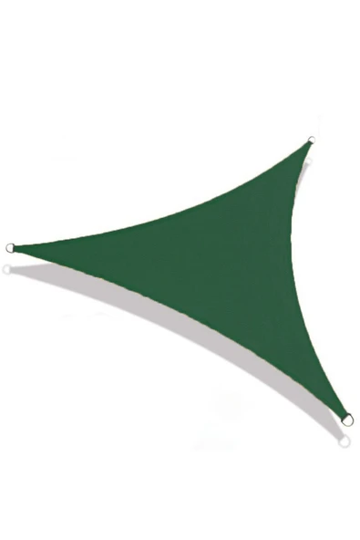 size ne lazım Sizenelazım Su Geçirmez Üçgen Yeşil Gölgelik Oxford Kumaş 300 D 200 gr 3x3x4.25mt ürün görseli