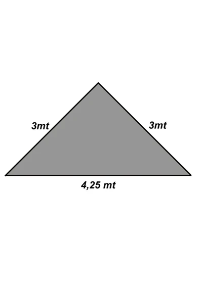 size ne lazım Sizenelazım Üçgen Gölgelik Antrasit Gri Waterproof Su Itici Kumaş 3x3x4.25mt - Resim 6
