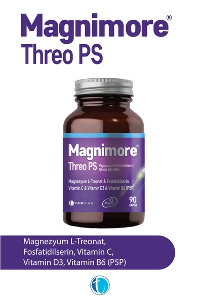 Magnimore Threo Ps Magnezyum 90 Bitkisel Kapsül L-treonat Fosfatidilserin ürün görseli