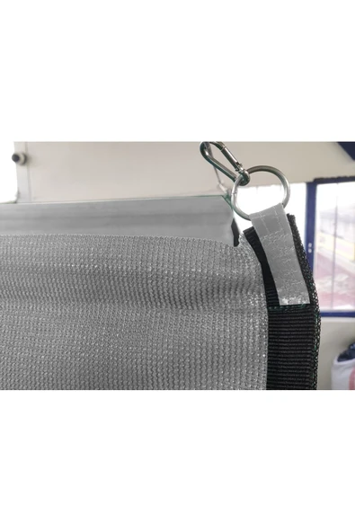 size ne lazım Teleskopik Açılıp-kapanabilir Gölgelik Tente Sistemi Gri Jüt 2m X 15m - Resim 2