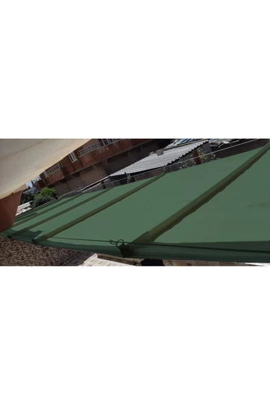 size ne lazım Teleskopik Açılıp-kapanabilir Gölgelik Tente Sistemi Yeşil Oxford Su Geçirmez 1.5m X 9m - Resim 2