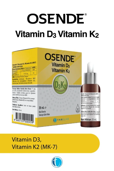 Osende D3K2 Damla 20 ml - Resim 2