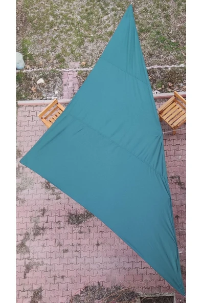 size ne lazım Yeşil Üçgen Gölgelik Oxford Kumaş 190gr M² 3 X 3 X 4.25 M ürün görseli