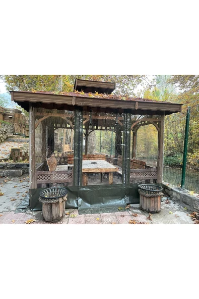 size ne lazım 250cm x 300cm Kapılı Şeffaf ve Renkli Hobi , Kış Bahçesi, Kamelya Alan Kapama Brandası Su Geçirmez - Resim 3