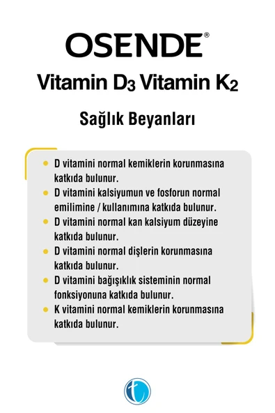 Osende D3K2 Damla 20 ml - Resim 4