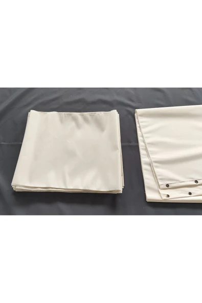 size ne lazım Krem Su Geçirmez Oxford Kumaş Dekoratif Gölgelik 0.5m X 19m - Resim 5