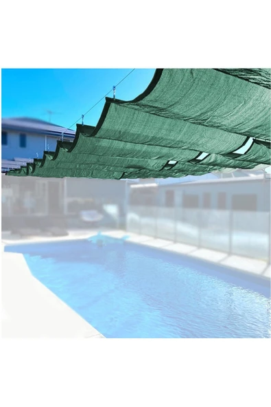 size ne lazım Teleskopik Açılıp-kapanabilir Gölgelik Tente Sistemi Yeşil Jüt 2m X 9m ürün görseli