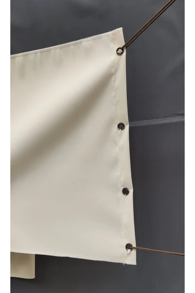 size ne lazım Krem Su Geçirmez Oxford Kumaş Dekoratif Gölgelik 0.5m X 5m - 4
