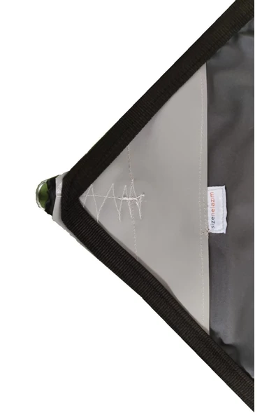 size ne lazım Gri Üçgen Gölgelik Oxford Kumaş 190gr M² 3 X 3 X 4.25 M - Resim 4