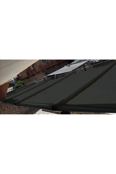 size ne lazım Teleskopik Açılıp-kapanabilir Gölgelik Tente Sistemi Antrasit Oxford Su Geçirmez 2m X 4m - Resim 2