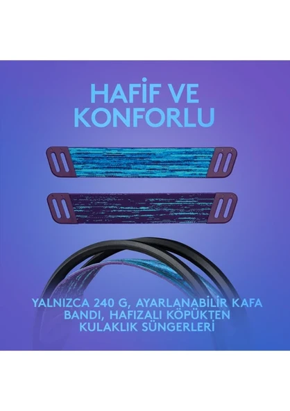 Logitech G335 981-000978 Siyah Kablolu Kulak Üstü Oyuncu Kulaklığı - 2