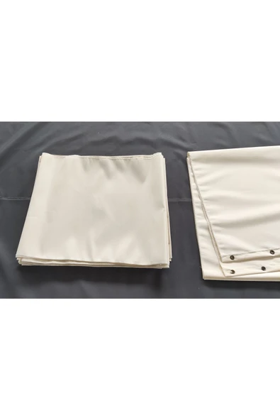 size ne lazım Krem Renk Dekoratif Su Geçirmez Oxford Kumaş Gölgelik 0.5m X 11m - Resim 5