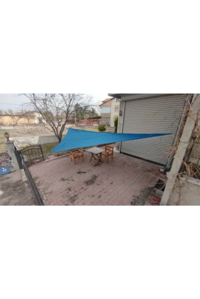 size ne lazım Mavi Üçgen Gölgelik Oxford Kumaş 190gr M² 3 X 3 X 4.25 M ürün görseli