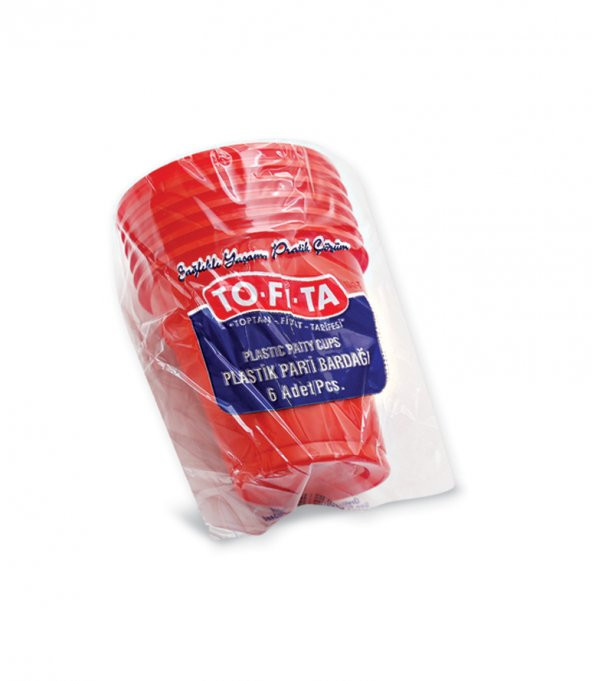 1942-T TO-Fİ-TA PLASTİK PARTİ BARDAĞI 6LI ürün görseli