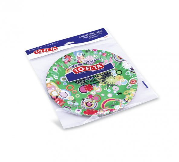 Karton Tabak 6lı Orta 19 Cm