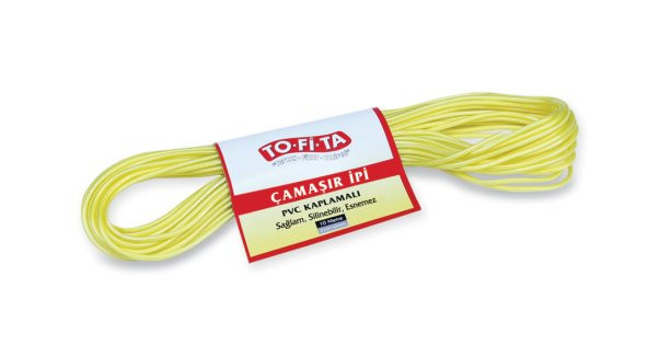 Çamaşır İpi 10 Metre PVC Kaplamalı