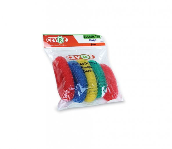 Bulaşık Teli Renkli 5li