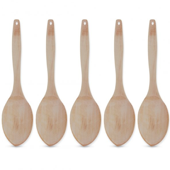 Ağaç Kepçe Büyük 5 Adet 30 Cm - 1